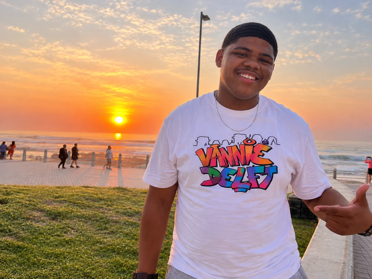 Diego Simons in a Kandy Kulture branded setting